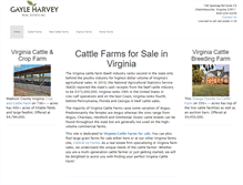 Tablet Screenshot of cattlefarmsinvirginia.com